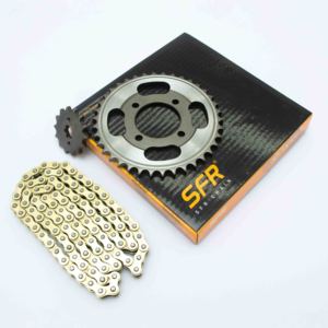 Kit de transmission et de chaîne pour <span class=keywords><strong>moto</strong></span> SFR 428H avec rouleaux et pignons pour <span class=keywords><strong>moto</strong></span> Bajaj Boxer 150cc-400cc - Product Image 1