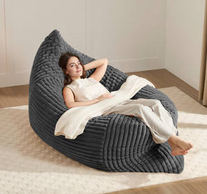 Fauteuil pouf géant 3 en 1 de qualité, convertible en lit, matelas, appartement, <span class=keywords><strong>chambre</strong></span> à coucher, salon, moderne, vente chaude - Product Image 1