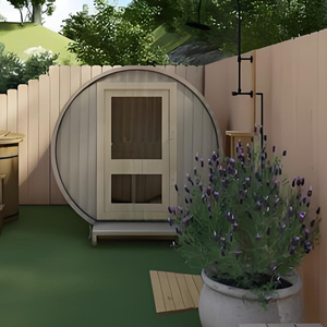 Temperaturregelungssystem <span class=keywords><strong>Bluetooth</strong></span>-Lautsprecher LED-Ambientebeleuchtung Intelligentes Bedienfeld Belüftungs-Fenster-Design Massivholz-Sauna - Product Image 1