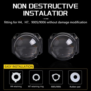 Sanvi Factory - Prix bas - Nouveau design - Lentille de projecteur Bi LED S6 Pro de 2,5 pouces - 6000K - 48W/pcs - Lentille de phare LED - Product Image 4