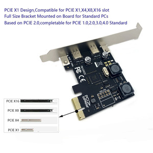 <span class=keywords><strong>2</strong></span>ポートPCI-E-USBType C拡張カード5Gbps高速PCIE-Type-CデュアルポートHUBコンバーターアダプターカードセルフパワー - Product Image 3