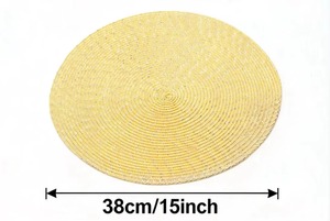 Vente directe d'usine de sets de table en PP tissés à la main de luxe, adaptés aux fêtes, aux décorations de table et aux réunions de famille - Product Image 4
