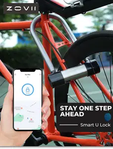 Oem Smart Bike Lock Anti Theft Lock Bluetooth Fingerprint Bicycle Accessory Bike Safety Lock
