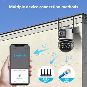 Caméra Dôme CCTV Extérieure Sans Fil Étanche 6MP à Double Objectif, Vision Nocturne Couleur, Suivi Automatique et Alarme Intégrée - Product Image 6