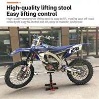 Plateforme élévatrice hydraulique pour réparation de motos, support de levage réglable pour moto, vente directe d'usine