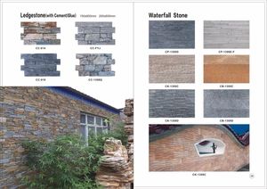 Revêtement mural en <span class=keywords><strong>pierre</strong></span> naturelle d'ardoise, résistant aux intempéries, pour la façade extérieure des restaurants commerciaux et les zones de sièges de patio - Product Image 6