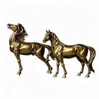 Statue de cheval en cuivre grandeur nature pour hall d'hôtel, jardin, place publique, centre commercial, exposition, décoration, taille et couleur personnalisées, OEM, ODM, vente en gros