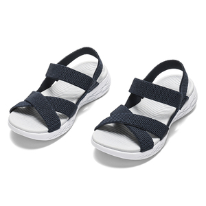 Nouveaux modèles de vente chaude en ligne été vente en gros stretch petite fille sandales 2023 usine chaussures et sacs ensemble pour femmes - Product Image 6