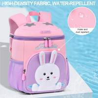 Nouveau Sac à Dos Scolaire Personnalisable pour Enfants, Motif Dessin Animé Lapin, Imperméable, Respirant et Ultra-Léger, Idéal Maternelle et Primaire
