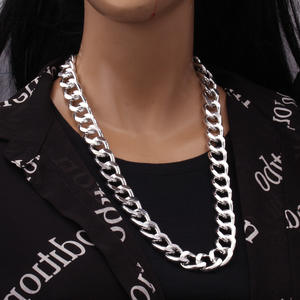 Collar de Cadena de Moda, Dorado, Grueso, Geométrico, de Aleación de Zinc, Joyería Masculina, Regalo - Product Image 2