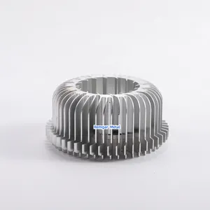 AR111 spot light black silver anodized extruded heatsink profile radiator extrusion aluminum round led heat sink