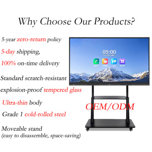 Tablette PC Windows 55 pouces, tableau interactif intelligent, 4K UHD, écran tactile 20 points, équipement éducatif pour les écoles - Product Image 4