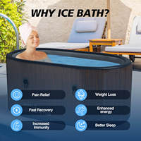 Baignoire à glace gonflable portable pour la récupération sportive, forme et taille personnalisées, PVC, utilisation en extérieur