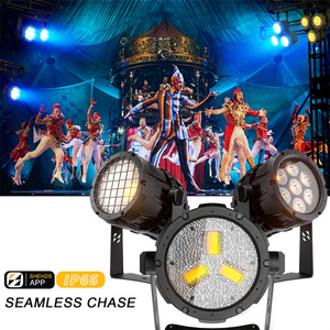 ไฟ LED Par Light รุ่น SHEHDS IP66 กันน้ำ 7*18W RGBWA UV 6in1 DMX512 ควบคุมผ่านแอพ WiFi สำหรับงานเวทีกลางแจ้ง - Product Image 1
