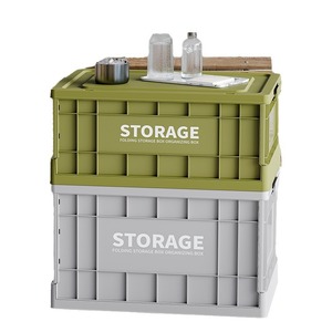 Scatola di Stoccaggio Pieghevole in Plastica per Dormitorio Studentesco e <span class=keywords><strong>Auto</strong></span>, Extra Large e Rinforzata, per Libri, Vestiti e Oggetti Vari, con Ruote - Product Image 1