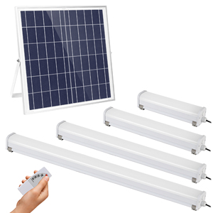 หลอดโคมไฟพลังงานแสงอาทิตย์ LED กลางแจ้งกันน้ำหลอด Ip65พร้อมแผงควบคุมจับเวลาควบคุมระยะไกล - Product Image 1