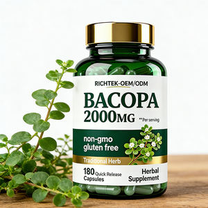 Voedingssupplement <span class=keywords><strong>Bacopa</strong></span> Monnieri capsules |   180 capsules |   Glutenvrij supplement - Product Image 5