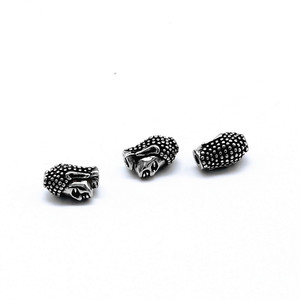Yunnique – breloques tête de Bouddha de style Vintage, en acier inoxydable 316, accessoires de bijoux unisexes pour pendentifs à la mode - Product Image 1