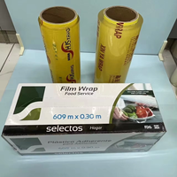 Film alimentaire violet en plastique PVC, film étirable pour fruits et légumes