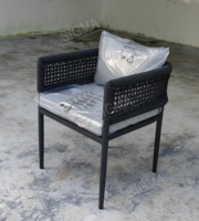 Ensemble de salle à manger pour meubles en fonte d'aluminium Ensemble de salle à manger pour l'extérieur Table et chaises de style moderne Mobilier d'extérieur Chaises de jardin