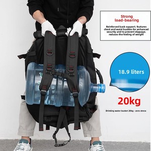 Mochila <span class=keywords><strong>de</strong></span> <span class=keywords><strong>viaje</strong></span> HESHI <span class=keywords><strong>de</strong></span> <span class=keywords><strong>70</strong></span> <span class=keywords><strong>litros</strong></span> para hombre, mochila <span class=keywords><strong>de</strong></span> <span class=keywords><strong>viaje</strong></span> <span class=keywords><strong>de</strong></span> gran capacidad, estilo informal, diseño geométrico, gran <span class=keywords><strong>bolsa</strong></span> escolar y <span class=keywords><strong>de</strong></span> equipaje <span class=keywords><strong>de</strong></span> mano - Product Image 4