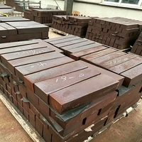 Brique réfractaire en magnésite chromée 1650°C pour four rotatif à ciment et four industriel avec service de découpe certifié ISO9001