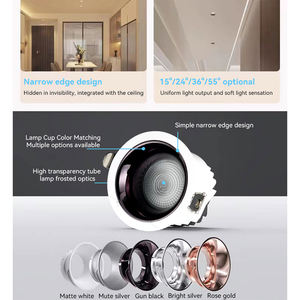 Luminaria LED Empotrable de Techo Serie Libra 3000k 4000k 5000k 15W, Foco LED COB Empotrado en el Techo, Luz de Techo de Montaje Empotrado - Product Image 2