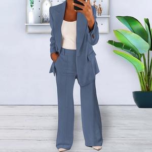 Completo da <span class=keywords><strong>Donna</strong></span> con Blazer alla Moda, Set di 2 Pezzi, Nuovo Stile di <span class=keywords><strong>Abbigliamento</strong></span> da Ufficio per Signore - Product Image 2