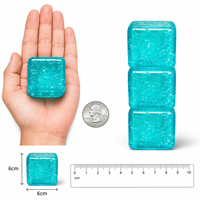 Nouveauté très populaire : Jouet musical anti-stress en silicone à rebond lent, en forme de cube et de gouttes d'eau, super souple