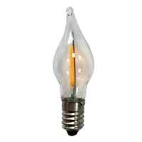Ampoule LED COB à filament C6 E10 0,2W 8V 12V 23V 34V 55V, remplacement pour bougie de Noël Schwibbogen