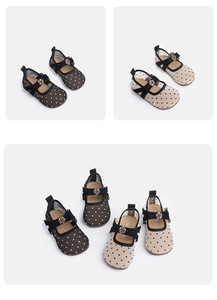 Meisjes Mary Jane dansschoenen met stippen, lente/herfst 2026, ademend, antislip rubberen zool, elastische band sluiting - Product Image 6