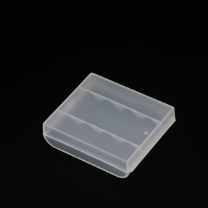 Estuche portátil para pilas AA, caja de almacenamiento transparente de PP para 4 celdas, mantiene las pilas seguras - Product Image 4