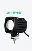 Spot LED moto facile à installer avec câble de commande de commutateur de lentille de projecteur