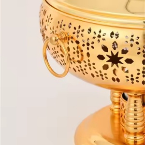 Oferta Especial: Juego de Buffet con Calentador de Alimentos y Alcohol Dorado para Hoteles - Product Image 4