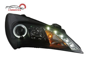 Montaje de faros delanteros CARMATES DRL, luces delanteras, luz de cabeza de señal de giro para <span class=keywords><strong>Hyundai</strong></span> Tucani Rohens Coupe <span class=keywords><strong>Genesis</strong></span> Coupe 2009-2012 - Product Image 5