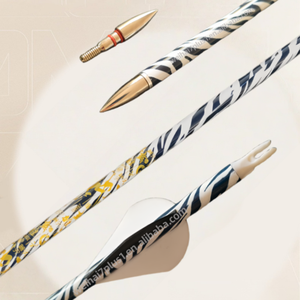 Flèches en carbone OEM 6,2 mm ID 30 pouces, rectitude ±0,003 pouces, spine 300/350/400, ailettes Blazer, pour <span class=keywords><strong>arc</strong></span> à poulies, vente en gros - Product Image 4