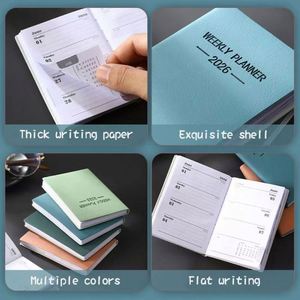 Agenda Morandi Inglesa Mini Portátil A7, Libreta de Bolsillo 2025/2026, 60 Páginas, Planificador Diario para el Aprendizaje Escolar - Product Image 4
