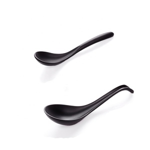 Helado Negro cuchara de melamina porcelana cuchara Catering restaurante cuchara - Product Image 6