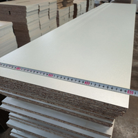 Panneau de meuble moderne en mélamine UV, panneau durable résistant à l'humidité, couleur personnalisée, panneau de particules HDF avec colle MR E0 E1, pour armoire d'hôtel