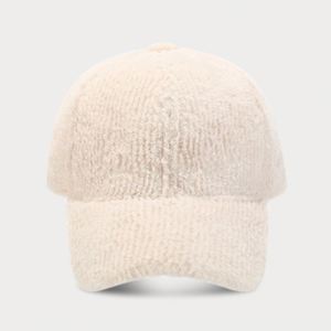 2024 Autumn New Trendy Fleece Baseball <b>Cap</b> <b>Women</b> Lady Men Winter Warm Solid Color Simple Plush Baseball <b>Cap</b> - Product Image 3