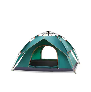 水龙头新风格家庭户外野营全自动遮阳篷铝杆大空间防水帐篷6人