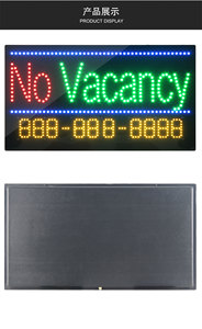 Letrero LED <span class=keywords><strong>de</strong></span> Tienda SIN VACÍOS, Pantalla LED Intermitente para Restaurante <span class=keywords><strong>de</strong></span> Comida, Tablero <span class=keywords><strong>de</strong></span> Número <span class=keywords><strong>de</strong></span> Teléfono <span class=keywords><strong>de</strong></span> Alto Brillo <span class=keywords><strong>de</strong></span> 17*31 Pulgadas - Product Image 5