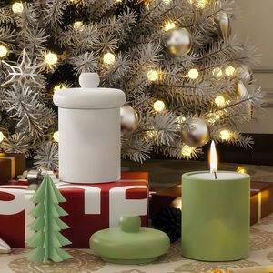 <span class=keywords><strong>Moule</strong></span> en silicone OME Early Riser pour résine époxy, support de bougie DIY écologique, chauffe-cire, plâtre, artisanat, pour le stockage de Noël - Product Image 3