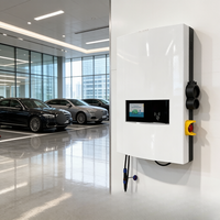 Nueva Estación de Carga Comercial para Vehículos Eléctricos 7-40kW CCS2 Gun OCPP 1.6J Curva Montada en Pared Solución de Estacionamiento para Flotas Jinghu TA-DC-WDM-B IP54