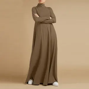 Traditional Muslim Clothing women dress wholesale four seasons muslim abaya clothing for inner dress