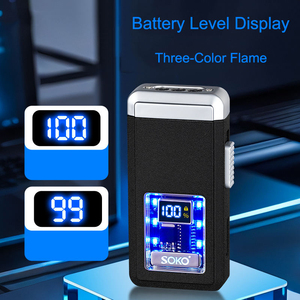 Công nghệ điều khiển bằng giọng nói trọng lực-cảm biến butan Torch nhẹ hơn ba lửa Windproof kim loại bơm lại xì gà nhẹ hơn miễn phí - Product Image 3