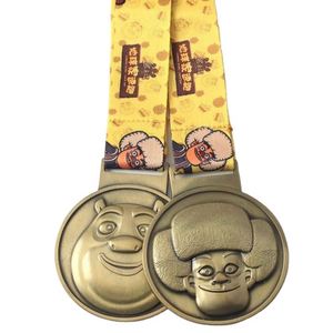 Medalla Deportiva Personalizada de Metal para Carreras 5K, Técnica de Plateado y Serigrafía, Fabricante a Medida para Medallas de Karate y Taekwondo con Cintas - Product Image 5