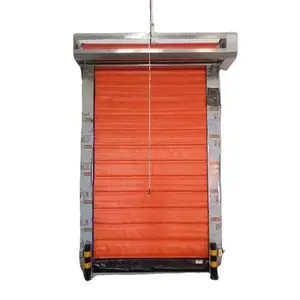Porte rapide de type à conservation de la chaleur en acier anti-corrosion et résistant à l'usure Logistique de la chaîne du froid Porte rapide spéciale Volet roulant