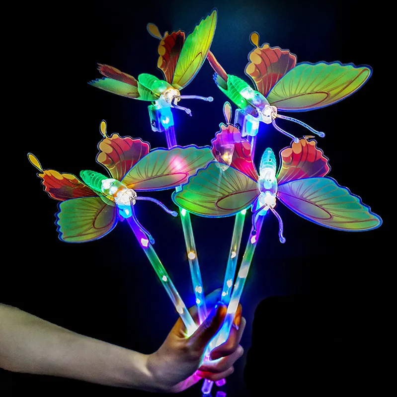 Magic Gift Glow Stick Led New Net Red Luminous Swing Butterfly Colorful Flash Handheld Luminous Stick Wave Ball