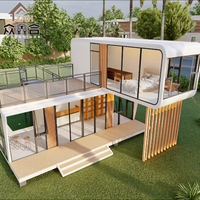 Cabine mobile de luxe préfabriquée bon marché, maison préfabriquée en acier, structure moderne, conteneur isolé de 20 pieds ou 40 pieds